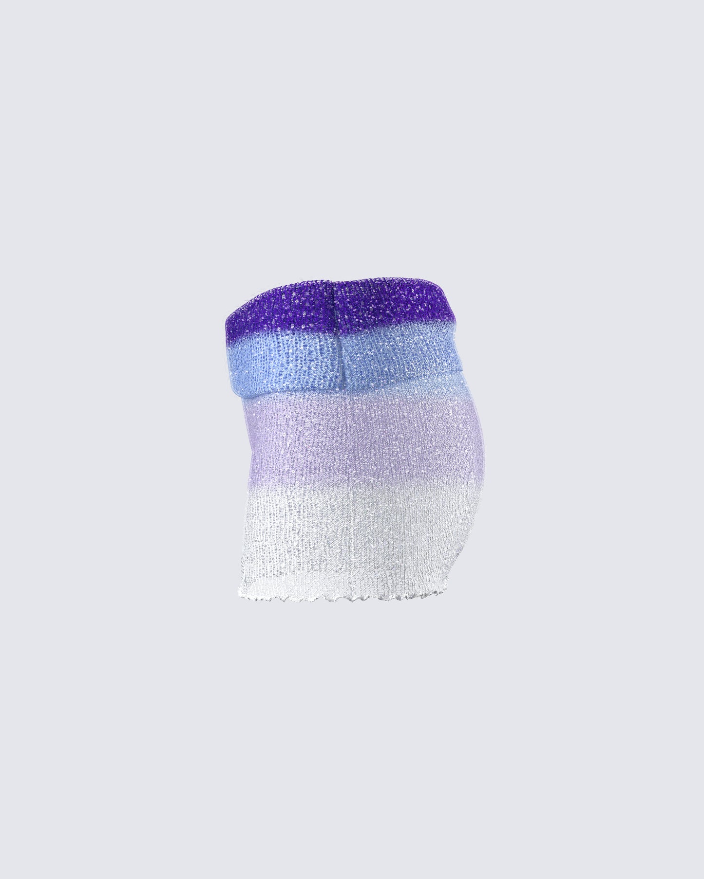 Vanessa Purple Sequin Knit Skirt