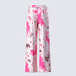 Nadezhda Multi Pink Denim Rivet Detail Pant
