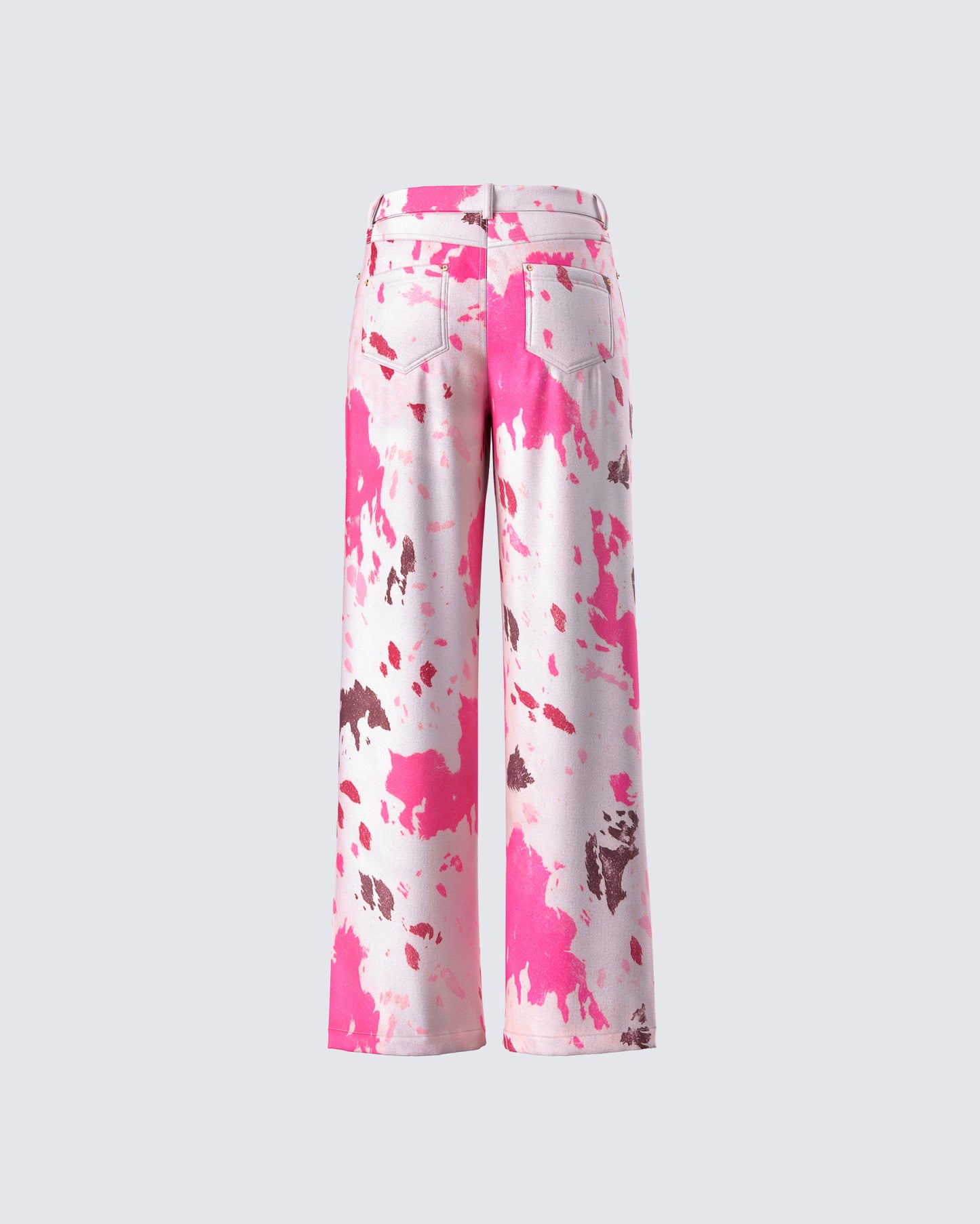 Nadezhda Multi Pink Denim Rivet Detail Pant
