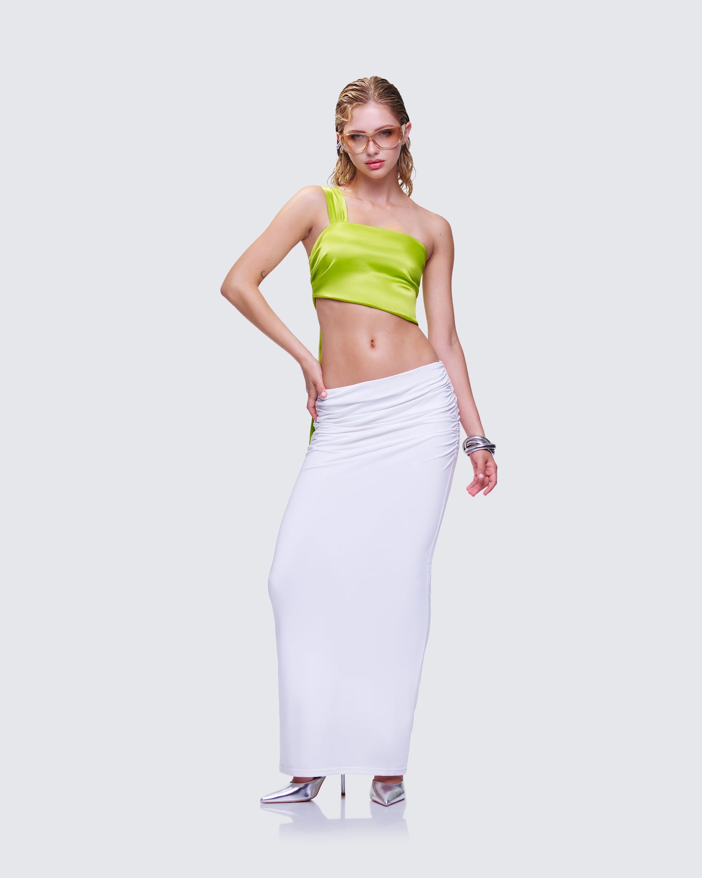 Marena Green Cropped Top