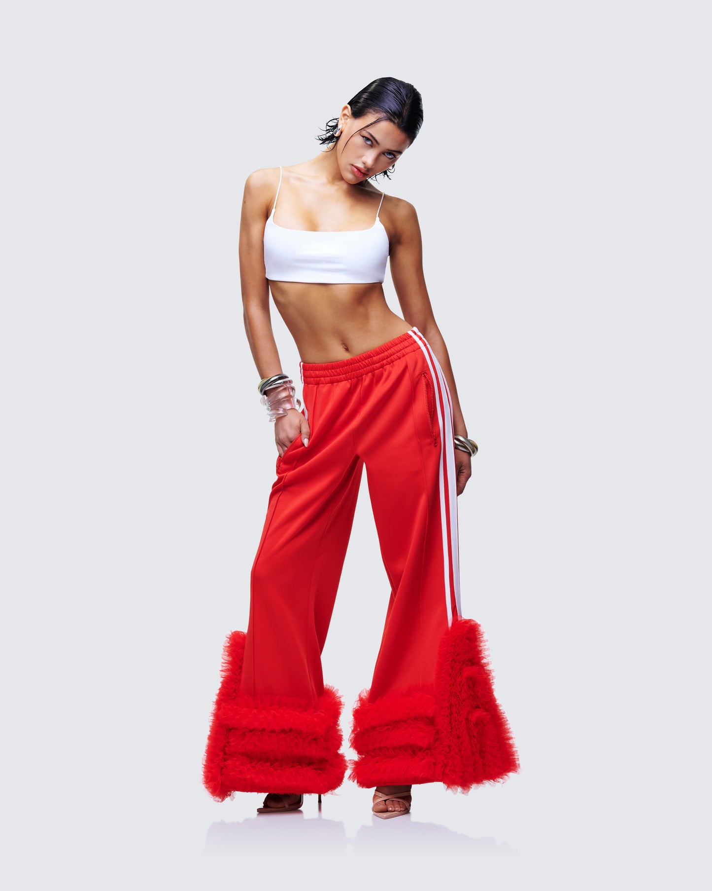 Elodie White Cropped Top