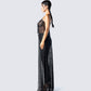 Sylvia Black Lace Maxi Top
