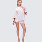 Mabelle Ivory Oversized Raglan Top