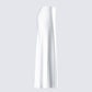 Amalie White Satin Maxi Skirt