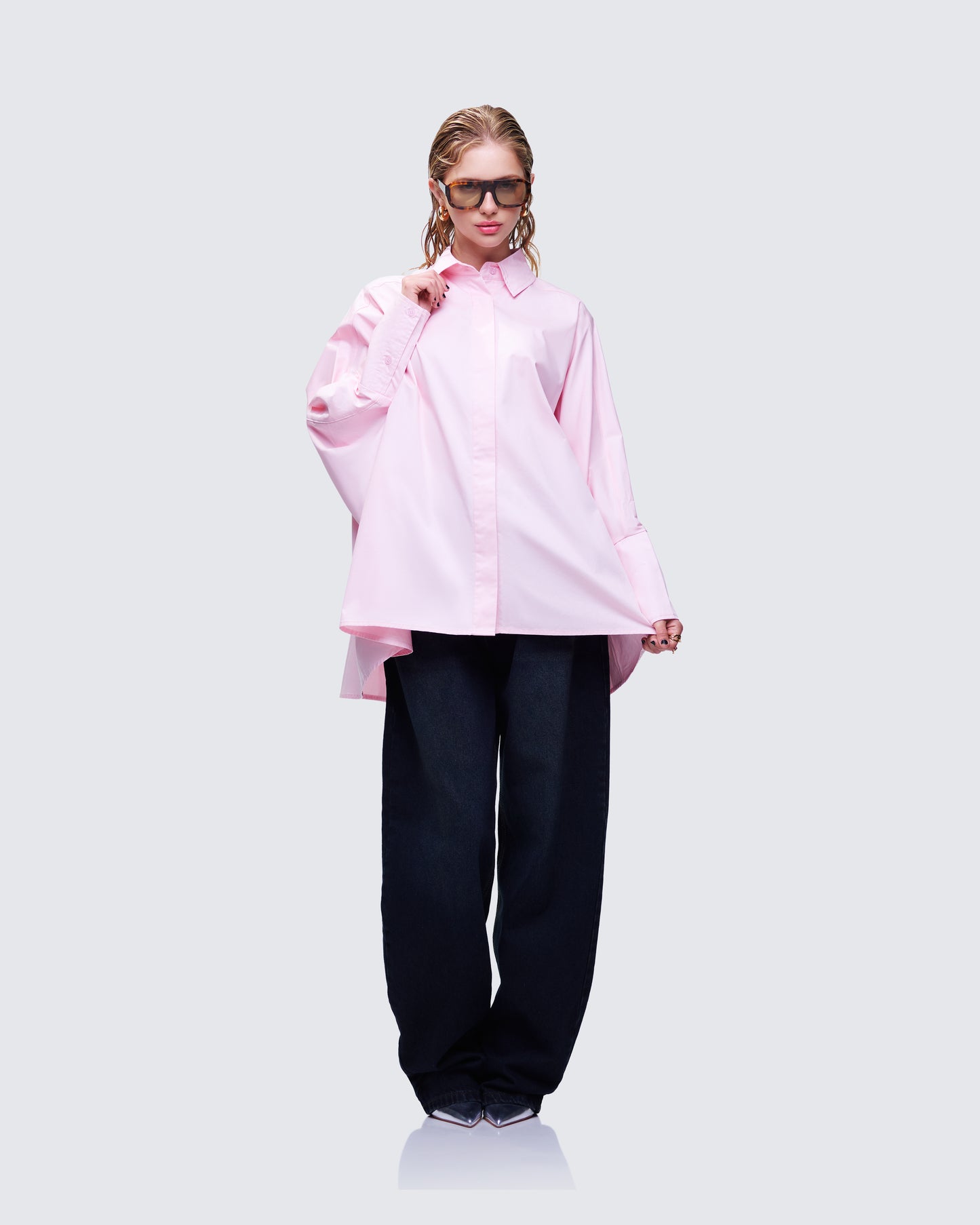 Hesper Pink Box Cut Shirt