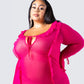 Florence Magenta Mesh Maxi Dress