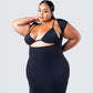 Jett Black Knit Cut Out Maxi Dress