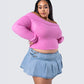 Lorraine Pink Sweater Knit Top
