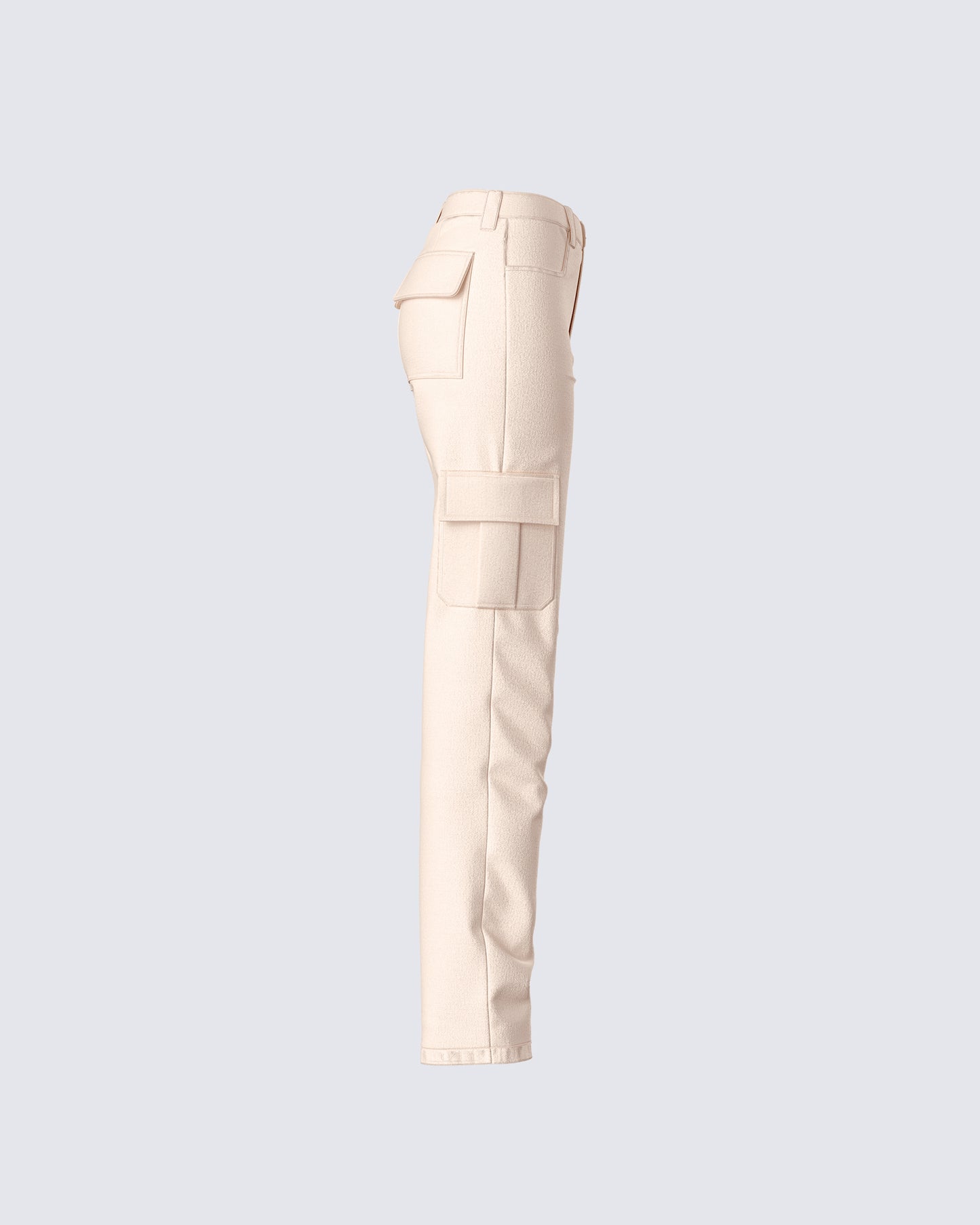 Liliana Beige Twill Cargo Pant