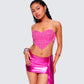 Sanya Pink Heart Crop Top