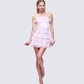 Maris Pink Satin Corset Top