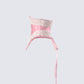Latto Pink Satin Corset Top