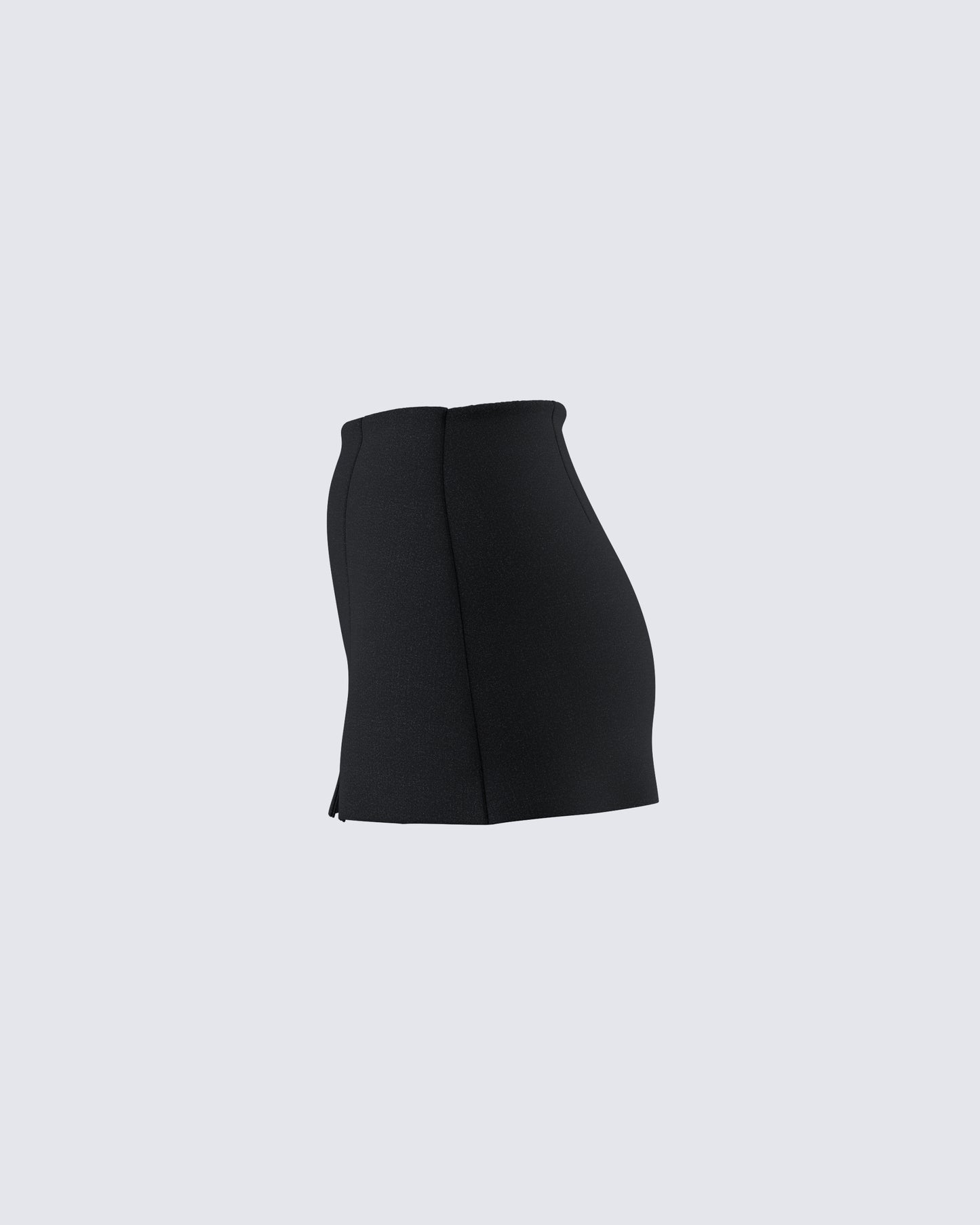 Gloria Black Crepe Mini Skort