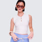 Heidi Ivory Sweater Pattern Top