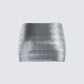 Liora Silver Rhinestone Mini Skirt