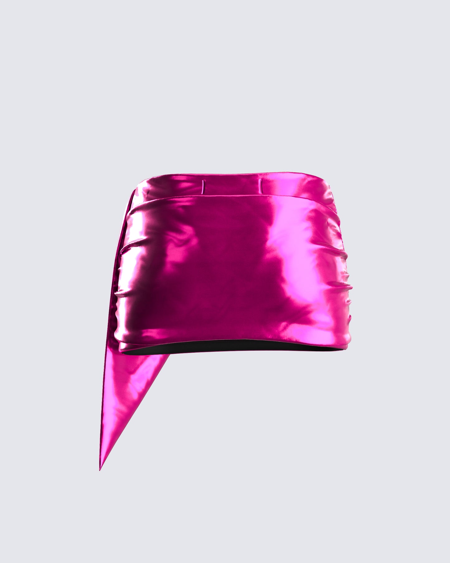 Sanya Pink Metallic Mini Skirt