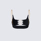 Amari Black Chain Cropped Top