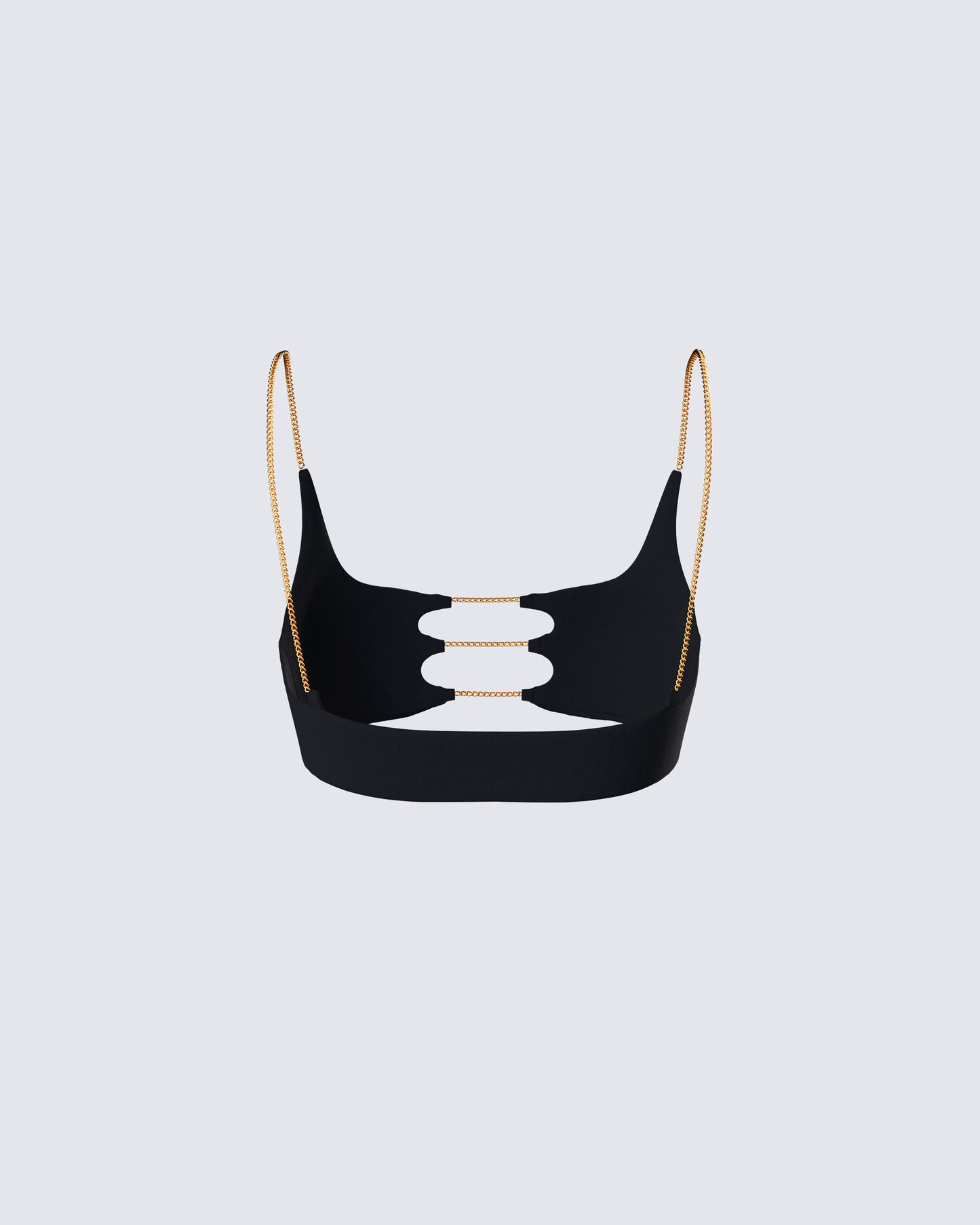 Amari Black Chain Cropped Top