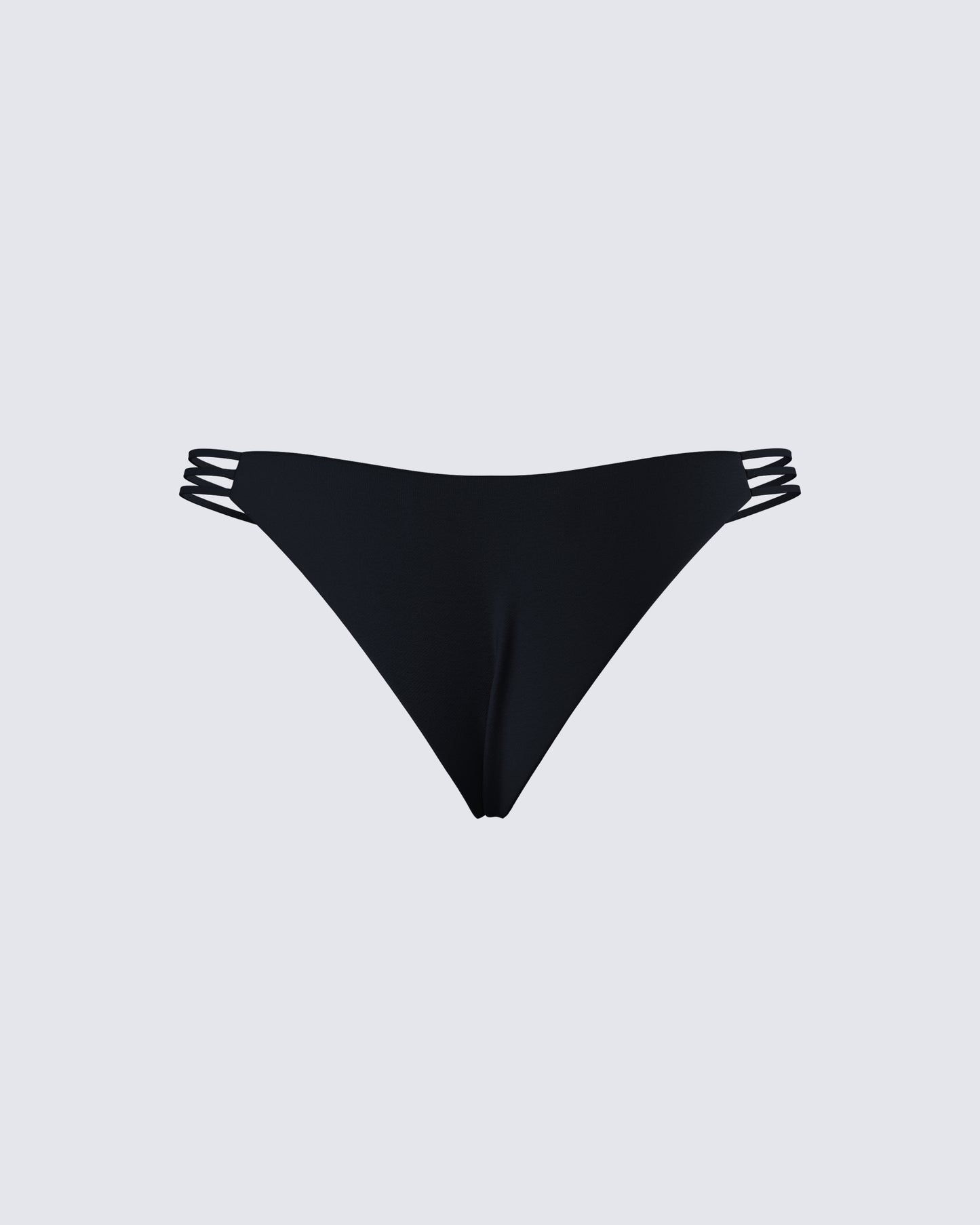 Halsey Black Cheeky Bikini Bottom