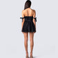 Clem Black Corset Mini Dress