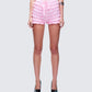 Aria Pink Ruffle Mini Short