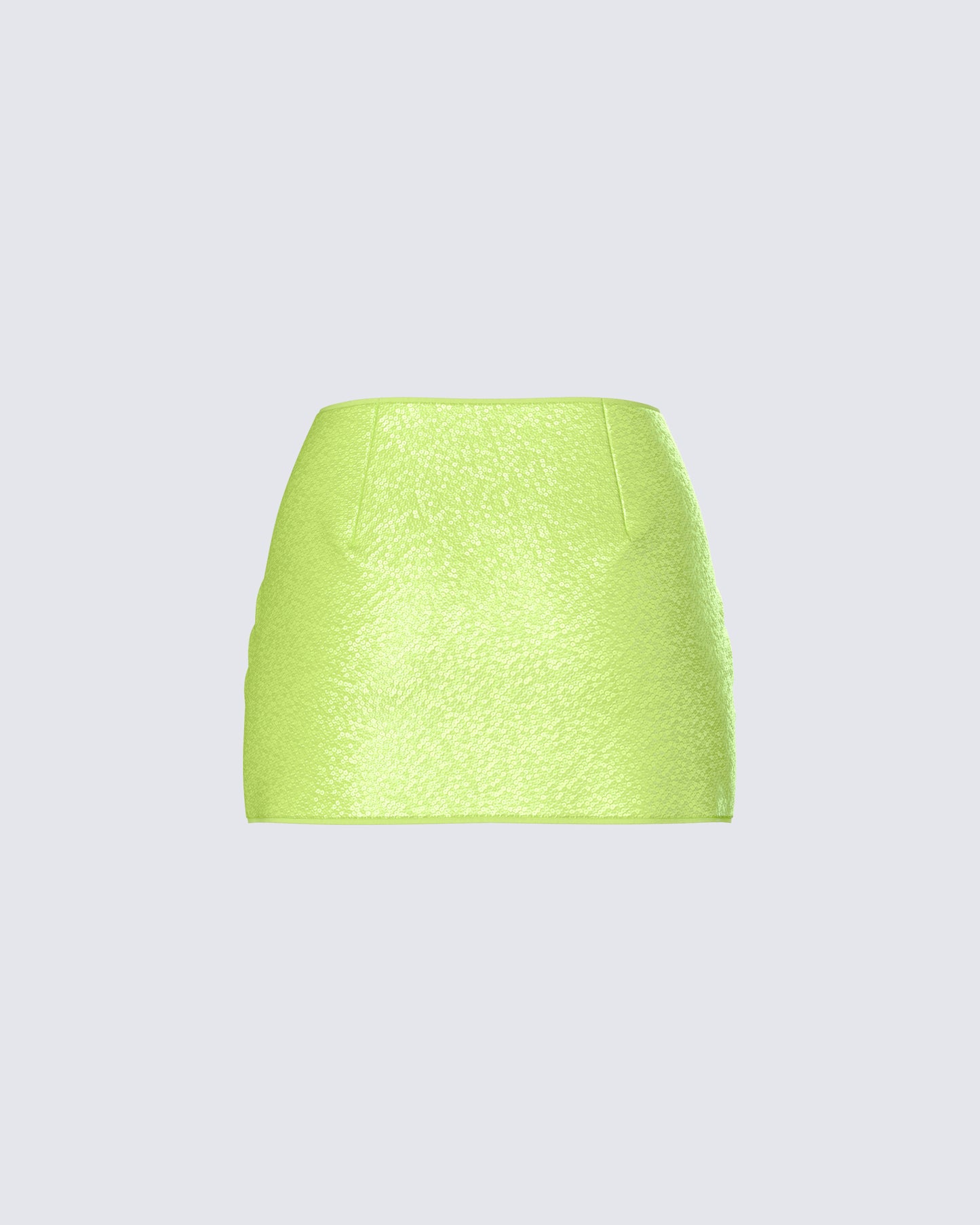 Courtney Yellow Sequin Mini Skirt