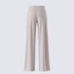 Jaelyn Beige Pinstripe Trouser