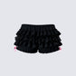 Martina Black Ruffle Short