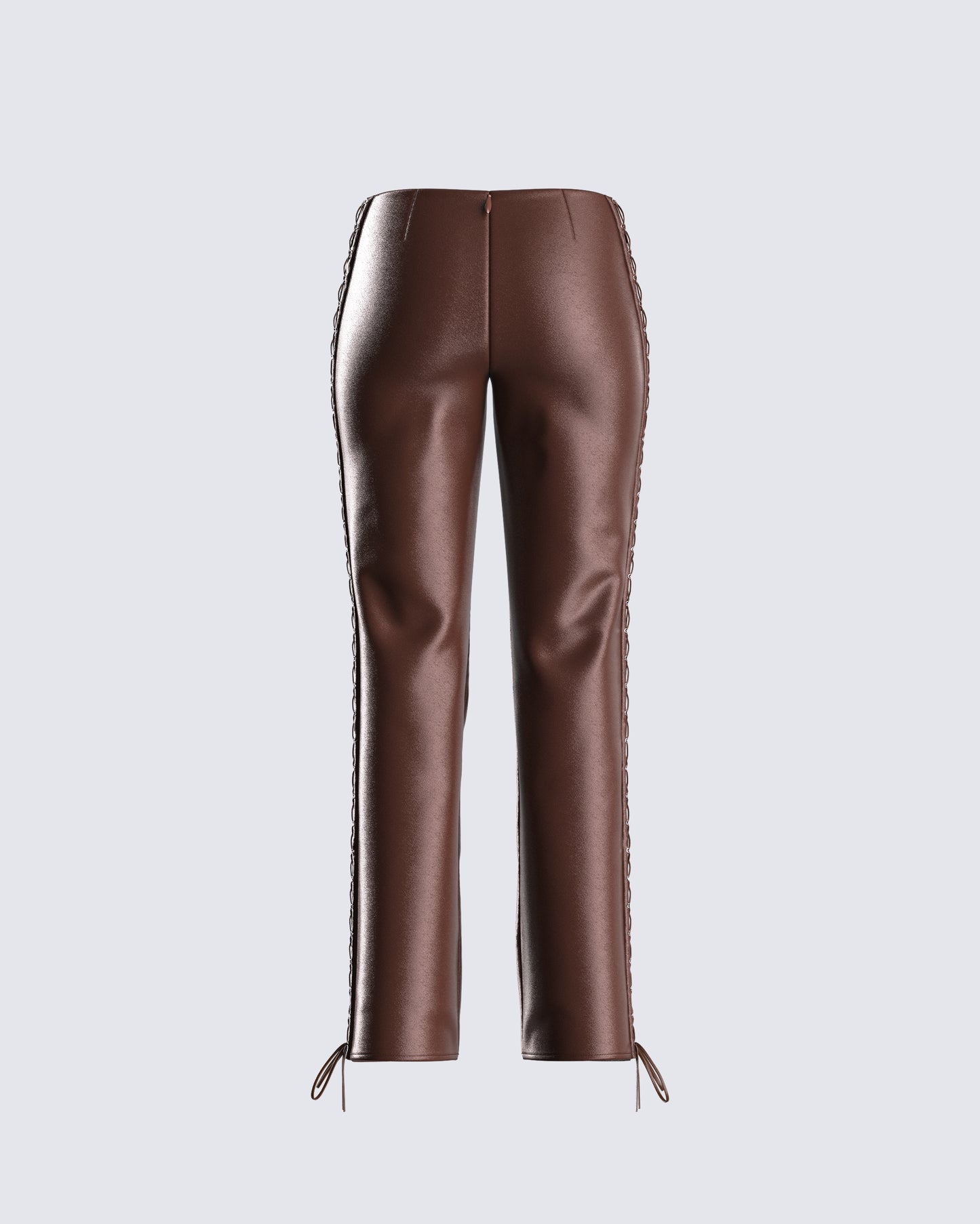 Bette Brown Lace Up Pants
