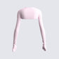 Rai Pink Rib Knit Shrug