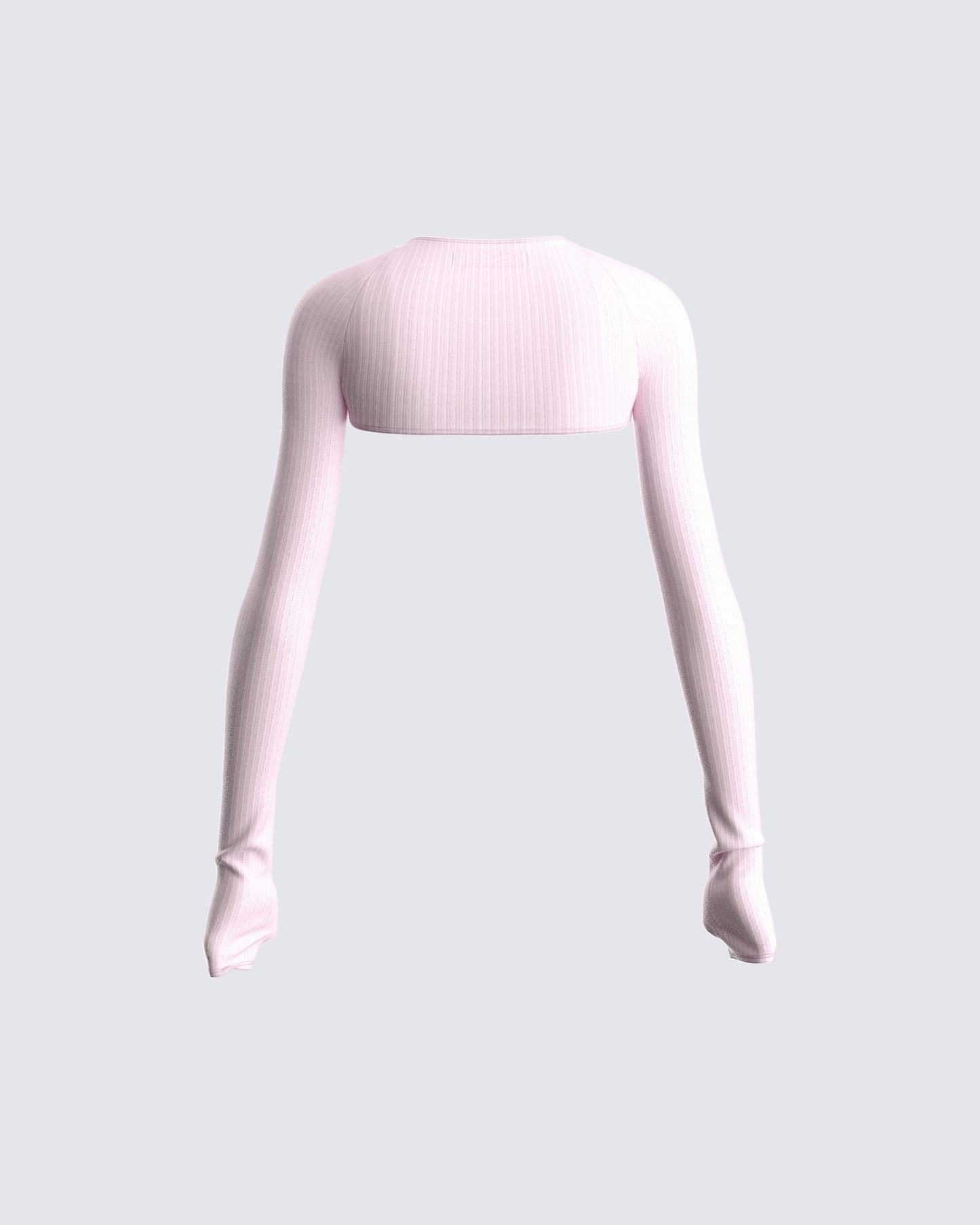Rai Pink Rib Knit Shrug