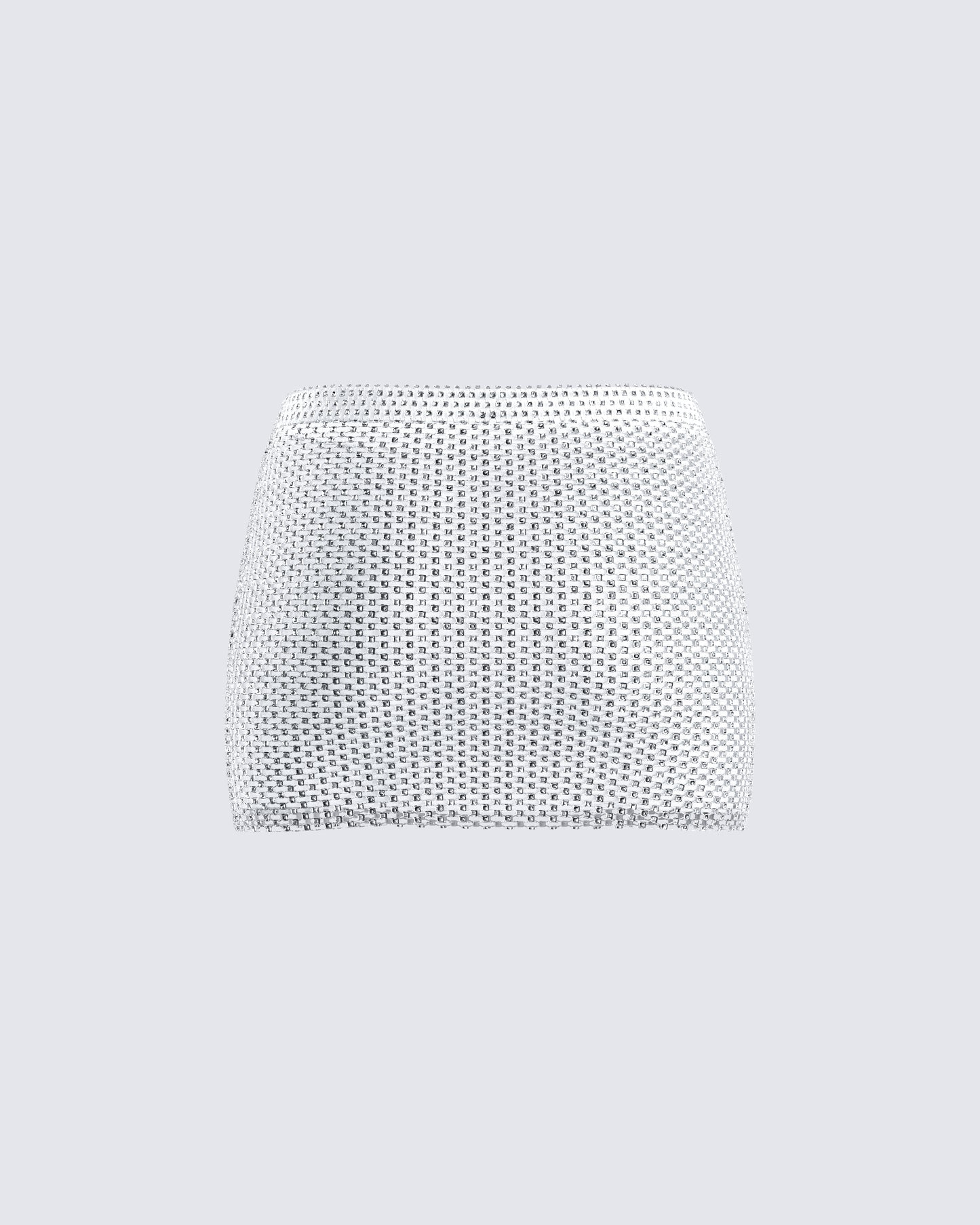 Emery Silver Net Mini Skirt