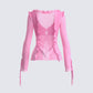 Vianka Pink Long Sleeve Top