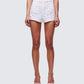 Keturah White Embroidered Lace Short model front