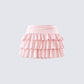 Dakoa Pink Ruffle Mini Skirt