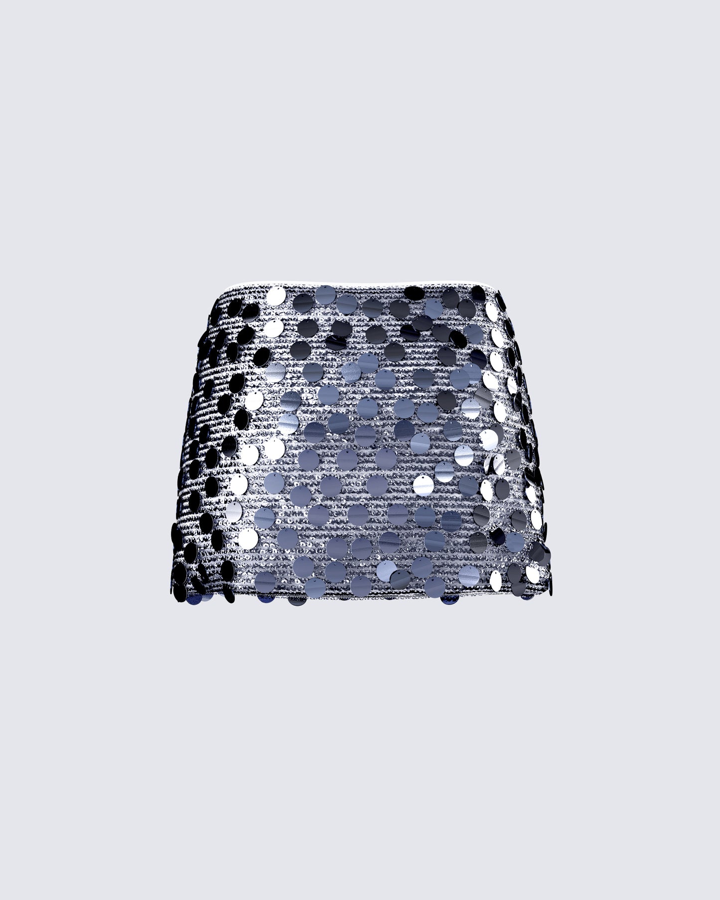 Philo Silver Sequin Mini Skirt
