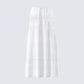 Rue White Cotton Floral Maxi Skirt