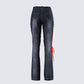 Salem Black Low Rise Denim Pant