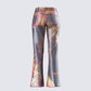 Janet Multi Tiger Shimmer Pant