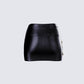 Whitley Black Vegan Leather Croc Micro Mini Skirt