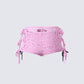 Halsey Pink Lace Side Tie Short