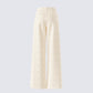 Havanah Ivory Tweed Mid Rise Pant