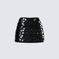 Philo Black Sequin Mini Skirt