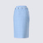 Heidi Blue Column Midi Denim Skirt