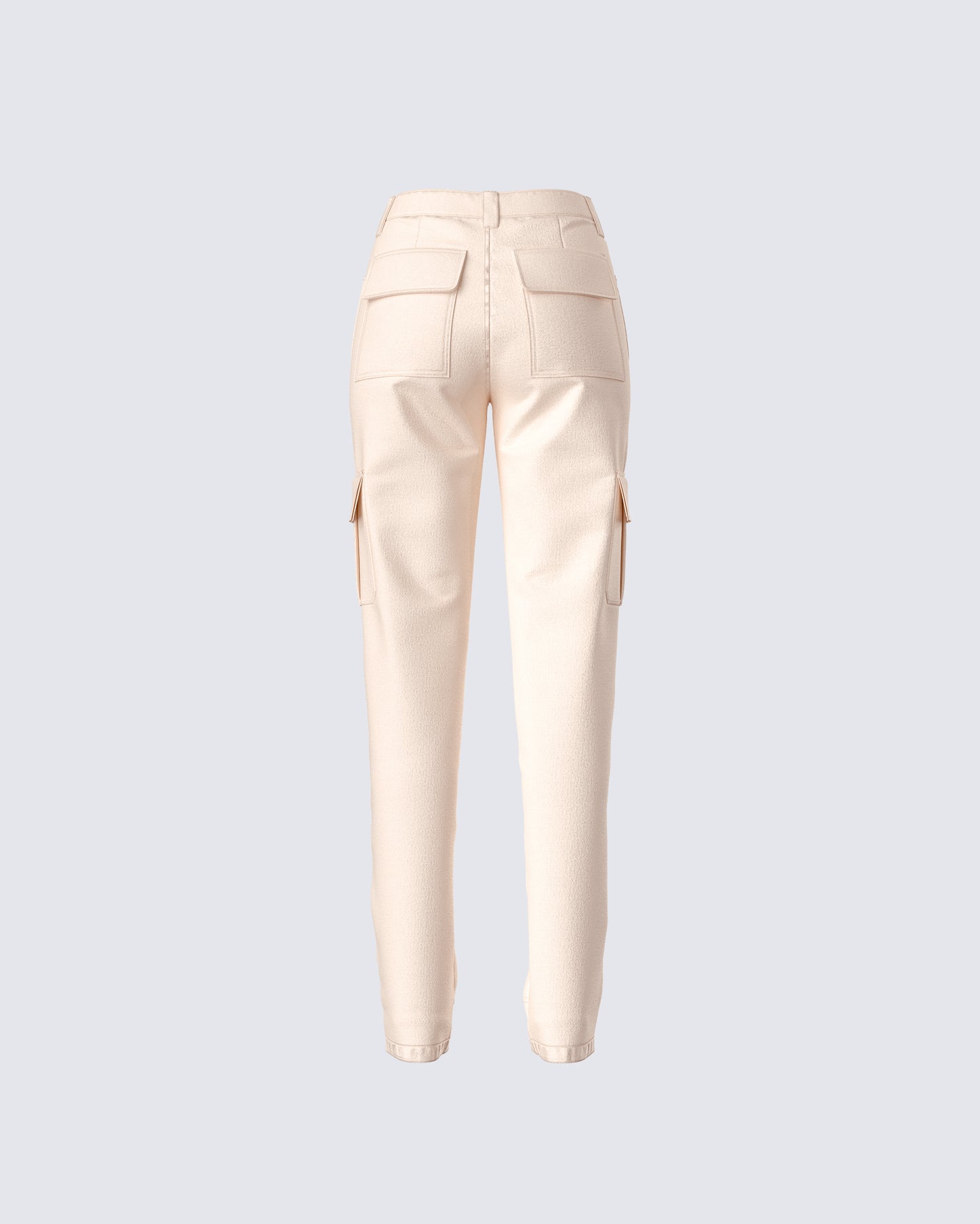 Liliana Beige Twill Cargo Pant