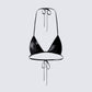 Kaito Black Triangle Bralette Top