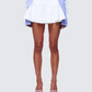 Pippa White Ruffle Tiered Skort