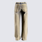 Sanvi Yellow Wash Stretch Jeans