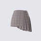 Colby Brown Plaid Mini Skirt