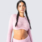 Senga Pink Cropped Sweater Top
